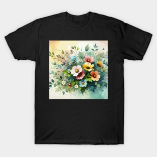 Colorful Spring Flowers T-Shirt